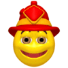 GIF animado (71519) Emoticono con casco de bombero