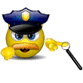 GIF animado (72459) Emoticono de policia