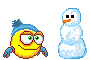 GIF animado (60234) Emoticono haciendo muneco nieve