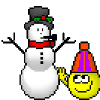 GIF animado (60236) Emoticono muneco nieve