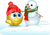 GIF animado (60237) Emoticono muneco nieve