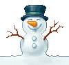 GIF animado (60238) Emoticonos muneco nieve