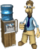 GIF animado (64937) Empleado dispensador agua