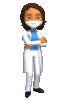 GIF animado (71875) Enfermera con mascarilla