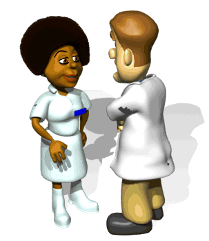 GIF animado (71877) Enfermera con medico