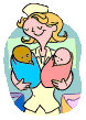 GIF animado (70195) Enfermera dos recien nacidos