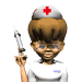 GIF animado (71893) Enfermera y aguja