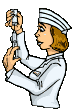 GIF animado (71895) Enfermera y jeringuilla