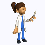 GIF animado (71896) Enfermera y una inyeccion