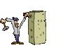 GIF animado (71903) Escultor con su escultura