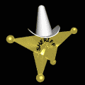 GIF animado (70627) Estrella sheriff negro
