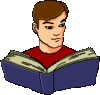 GIF animado (71926) Estudiante leyendo