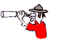 GIF animado (71937) Explorador mirando por el telescopio