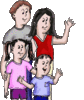 GIF animado (70914) Familia saludando