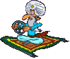 GIF animado (71943) Faquir conduciendo alfombra