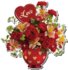 GIF animado (72954) Florero con corazones