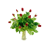 GIF animado (72955) Florero con flores brillando