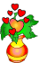 GIF animado (72957) Florero corazones
