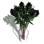 GIF animado (72970) Florero rosas negras