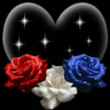 GIF animado (72993) Flores con corazon y estrellas