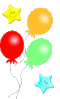 GIF animado (64168) Globos estrellas