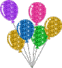 GIF animado (64173) Globos glitter