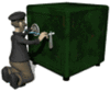 GIF animado (62200) Hombre abriendo caja fuerte