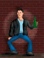 GIF animado (70340) Hombre bebiendo
