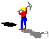 GIF animado (62711) Hombre cavando pico