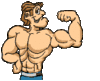 GIF animado (70467) Hombre con musculos