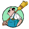 GIF animado (72123) Hombre escoba