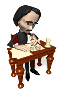 GIF animado (65133) Hombre escribiendo escritorio