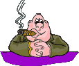 GIF animado (70440) Hombre fumando puro