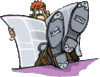 GIF animado (70453) Hombre leyendo periodico