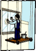 GIF animado (72125) Hombre limpiando ventana