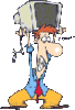GIF animado (70281) Hombre monitor ordenador