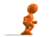 GIF animado (70583) Hombre naranja caminando