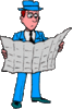GIF animado (70455) Hombre periodico