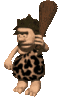 GIF animado (70510) Hombre prehistorico garrote