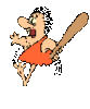 GIF animado (70511) Hombre prehistorico huyendo