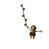 GIF animado (70513) Hombre prehistorico liana