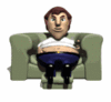 GIF animado (63788) Hombre sentado sofa