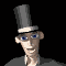 GIF animado (70423) Hombre sombrero copa