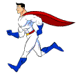 GIF animado (70298) Hombre superheroe corriendo