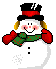 GIF animado (60274) Icono muneco nieve
