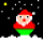 GIF animado (60650) Icono papa noel nieve