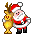GIF animado (60651) Icono papa noel reno