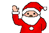 GIF animado (60657) Icono papa noel saludando