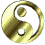 GIF animado (73771) Icono yin yang dorado