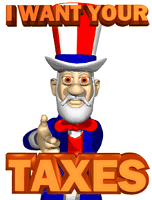 GIF animado (62306) Impuestos tio sam